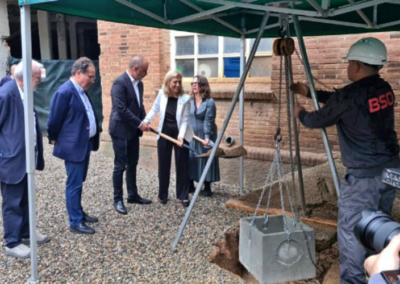 Primera pedra del Vapor de Prodis.