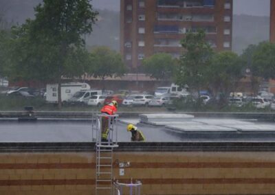 Reparació del Pavelló de Can Jofresa.